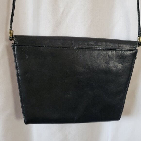 Rush Hour Retro Purse Vtg Chic Black Flap crossbody clutch Versatile 90s Classic - Picture 2 of 7